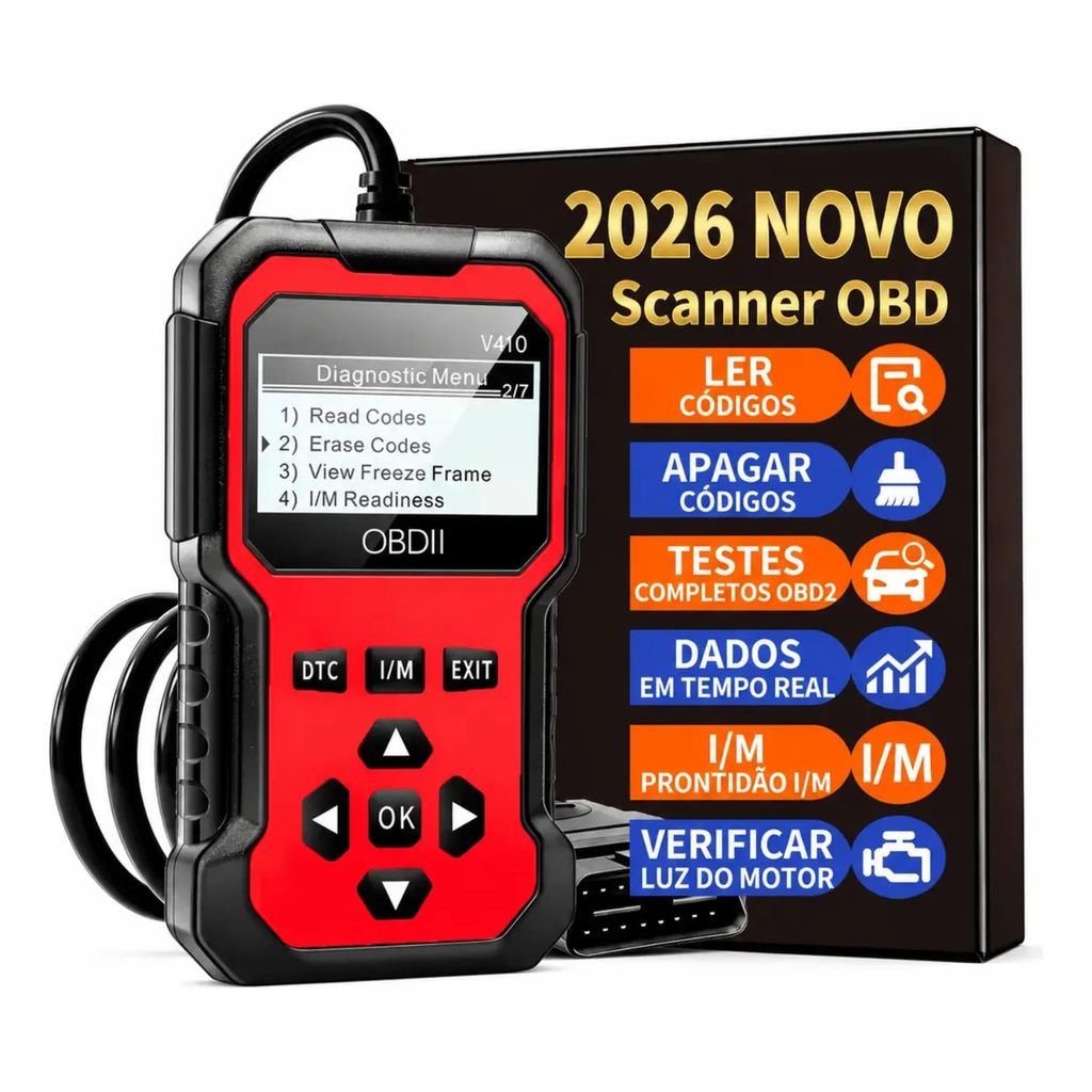 Scanner Automotivo Profissional V410 Obd2 Diagnóstico