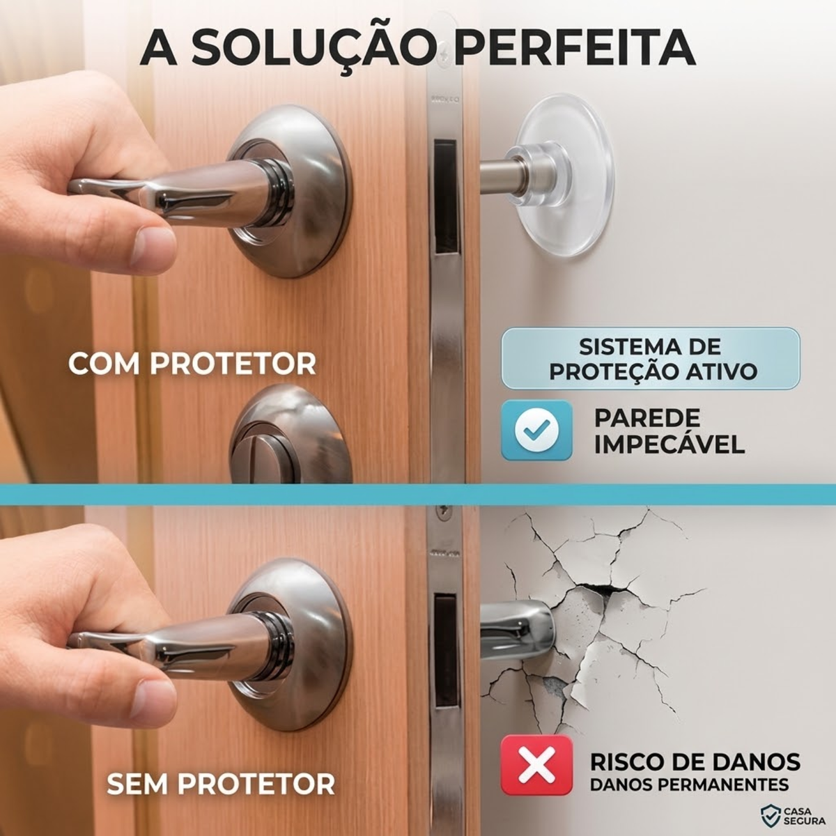 Protetor Anti Impacto Para Porta Parede E Moveis