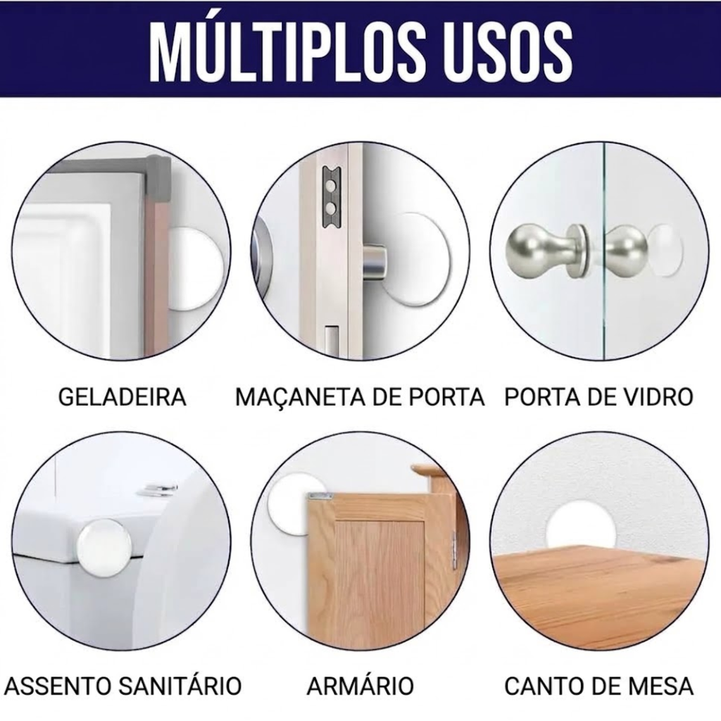 Protetor Anti Impacto Para Porta Parede E Moveis