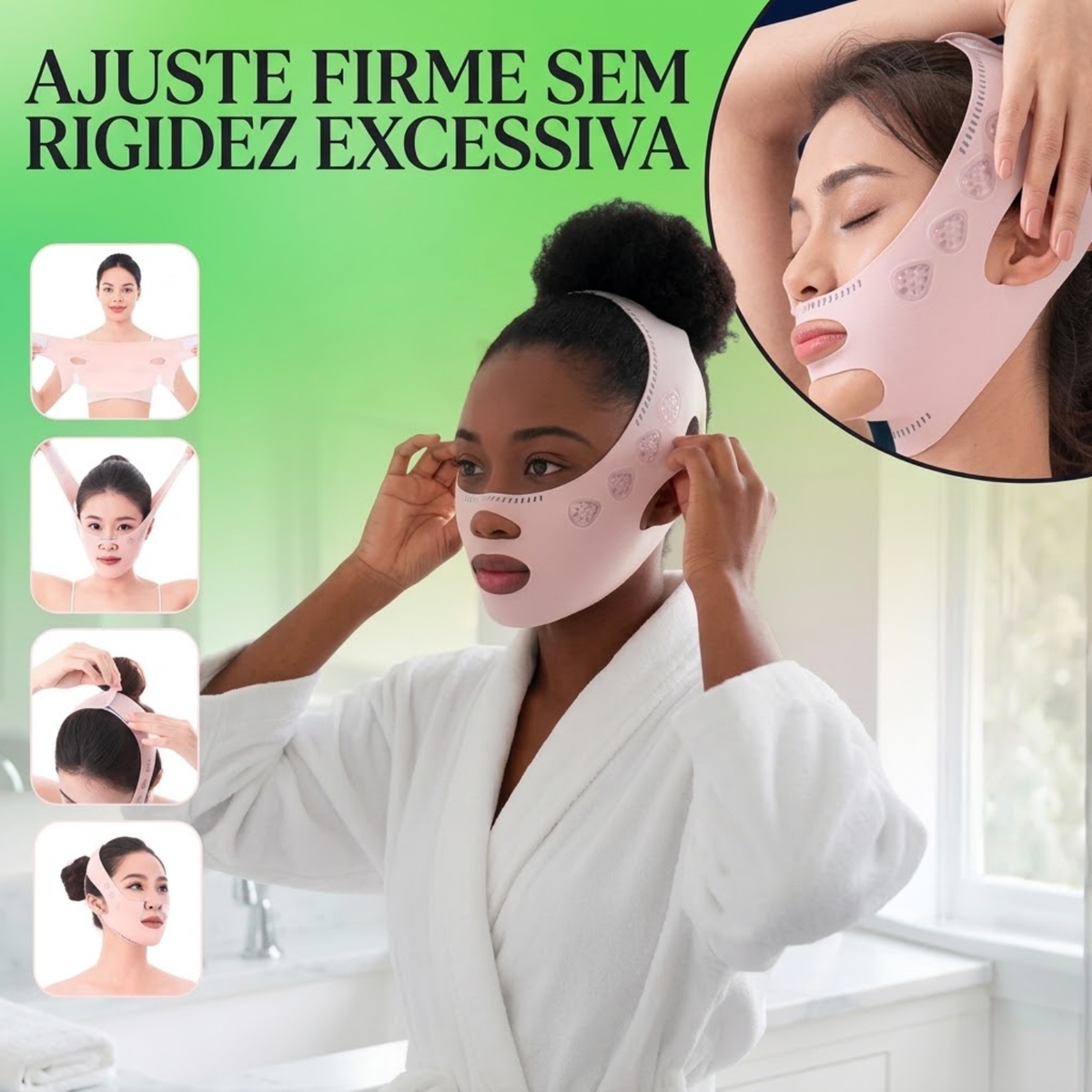Kit 2 Máscara Modeladora Rosto Lifting Skin Care Papada