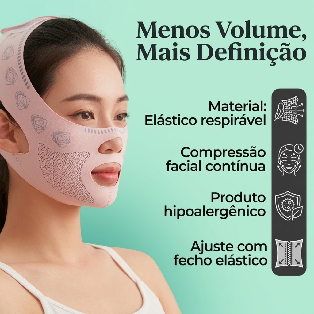 Kit 2 Máscara Modeladora Rosto Lifting Skin Care Papada