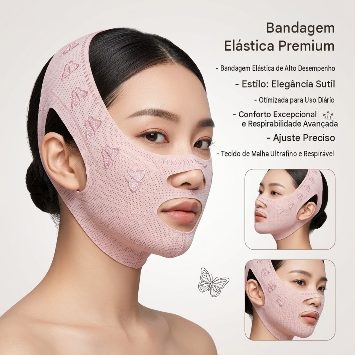 Kit 2 Máscara Modeladora Rosto Lifting Skin Care Papada