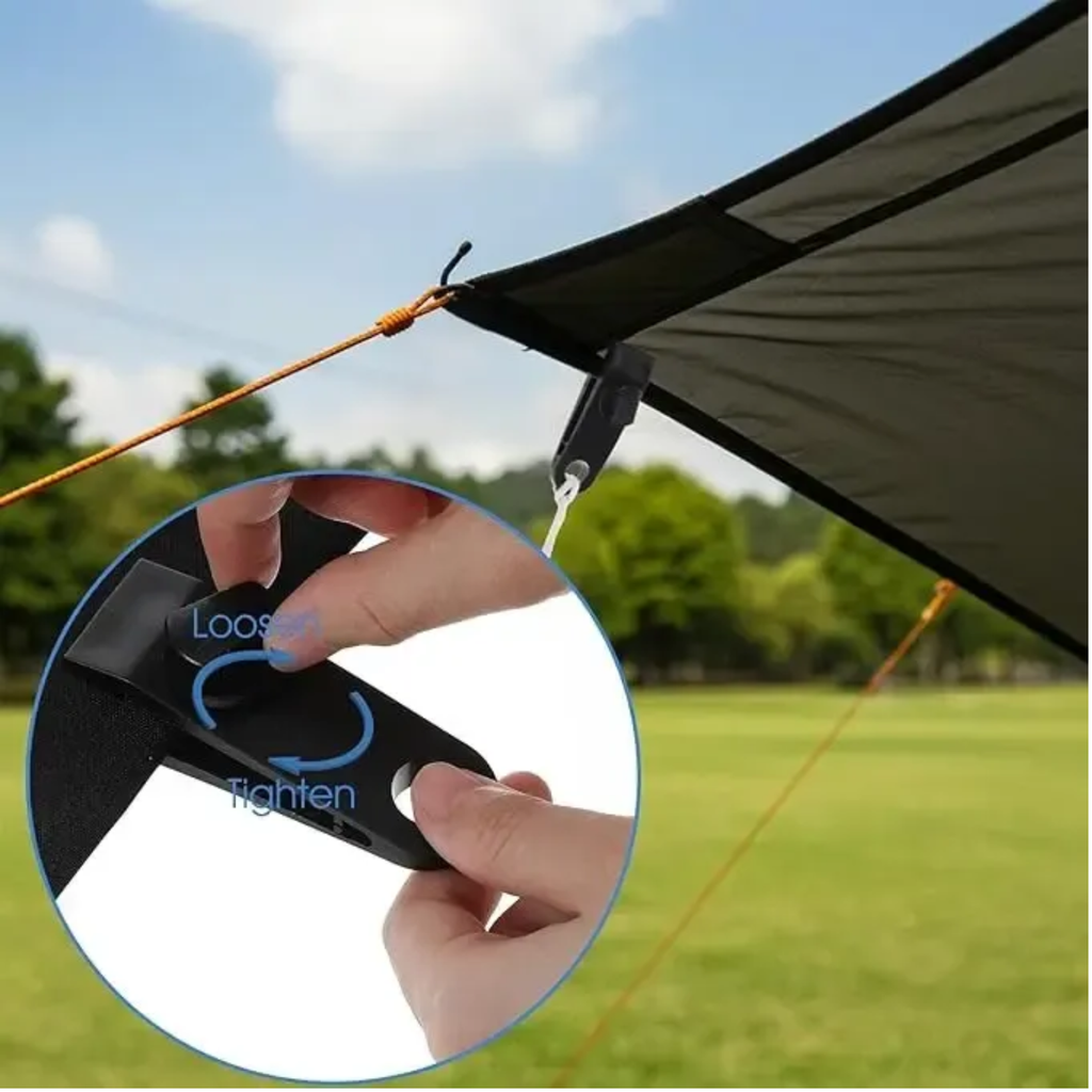 15x Clipe Fixação Lonas Tecidos Barracas Acampamento Camping