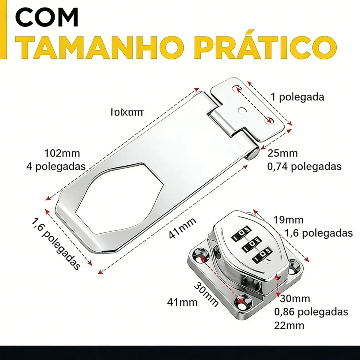 Fecho Bloqueio Com Senha P Gaveta Guarda Roupas Cooler Baú