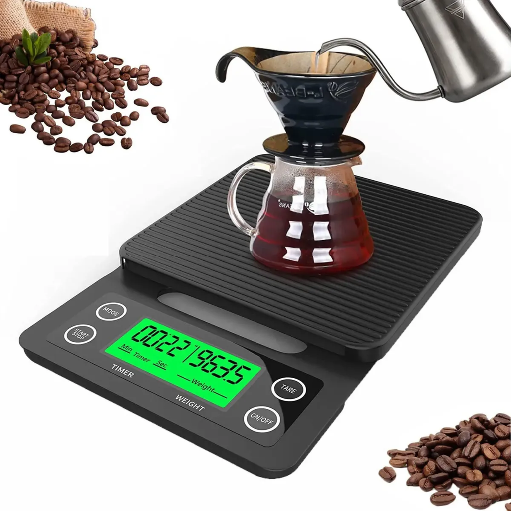 Balança Digital Café Grão 5kg 0.1g C/ Cronômetro P/ Barista