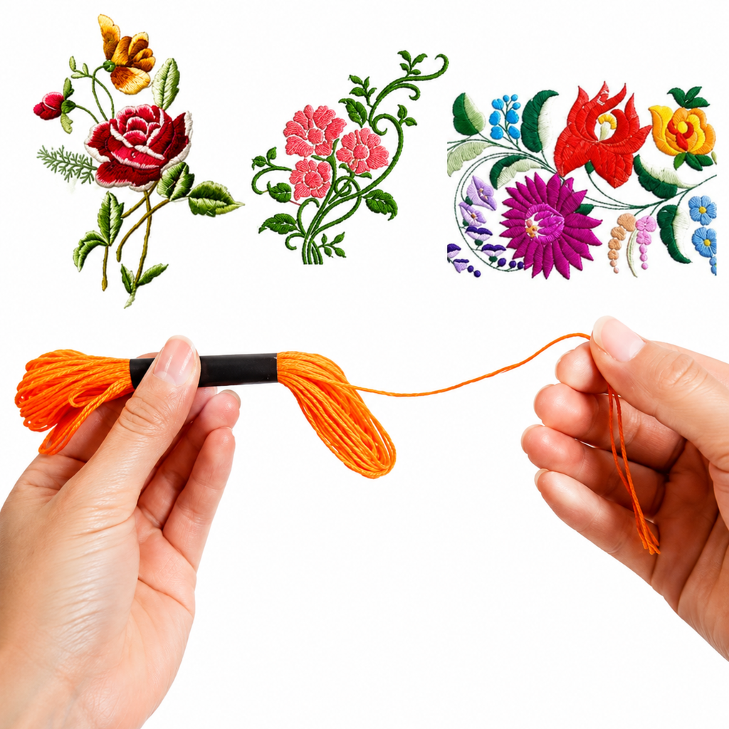 100 Meadas De Linha Colorida Para Ponto Cruz E Bordado