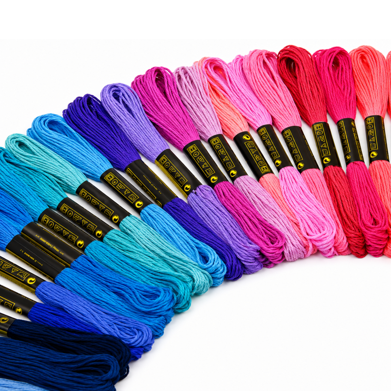 100 Meadas De Linha Colorida Para Ponto Cruz E Bordado
