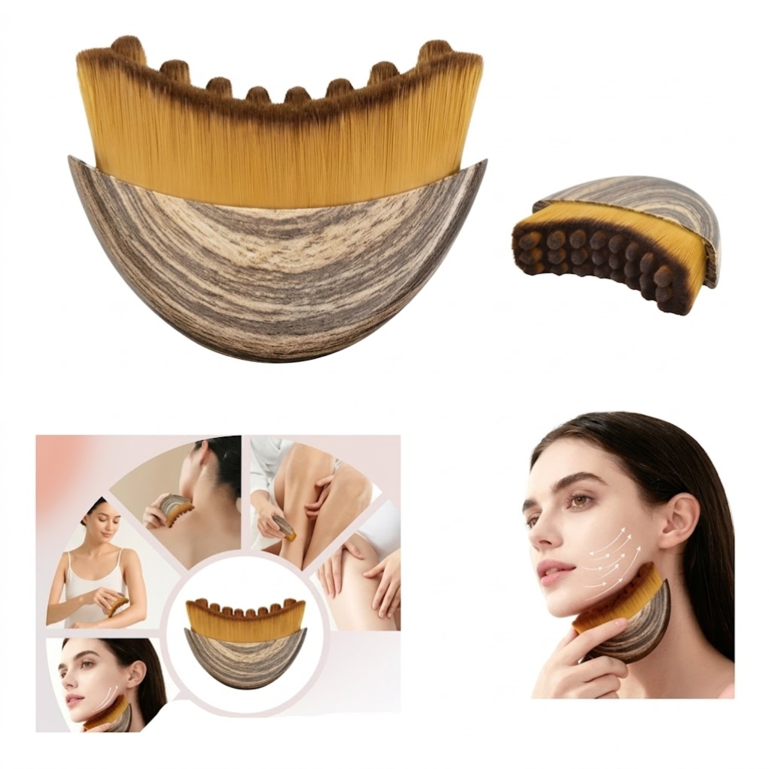 Escova Facial Drenagem Linfatica Reduz Inchaço