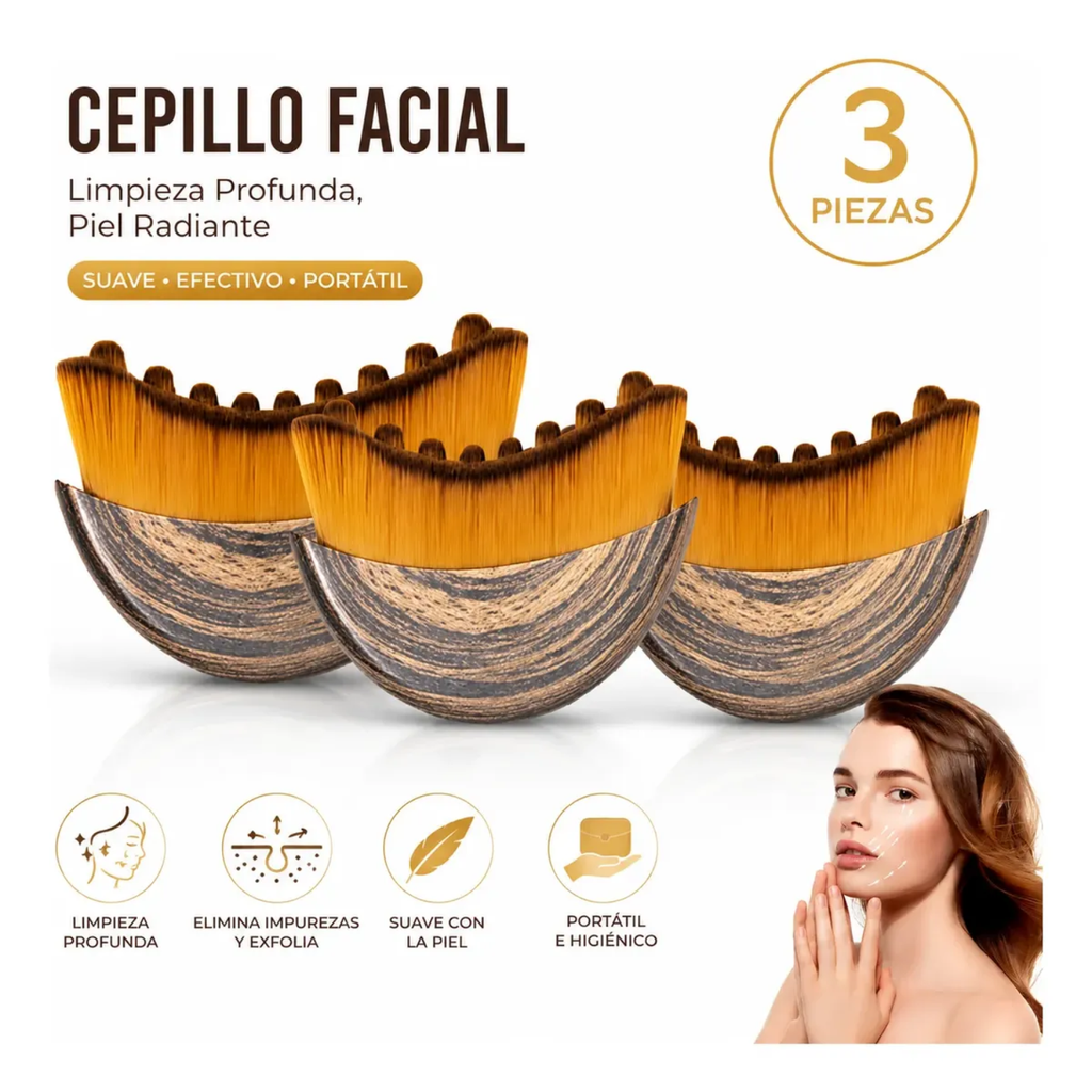 Escova Facial Drenagem Linfatica Reduz Inchaço