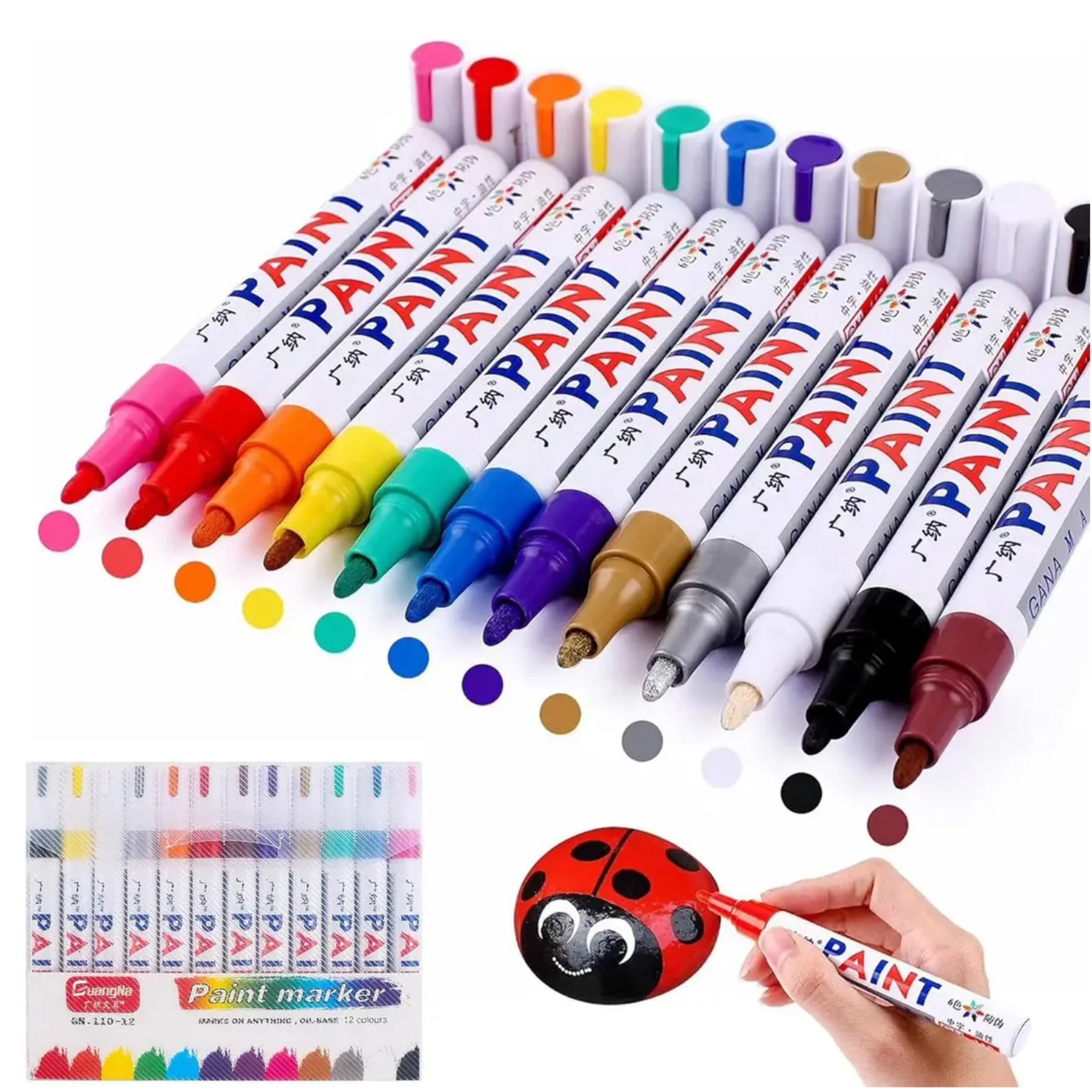 Caneta Paint Reparadora Permanente Prova d'água Automotiva