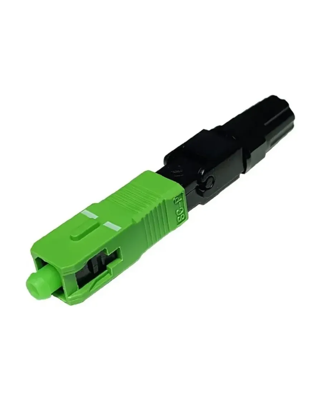 10 Peças Conector Fast Rápido Ftth Sc Apc Verde Reutilizável