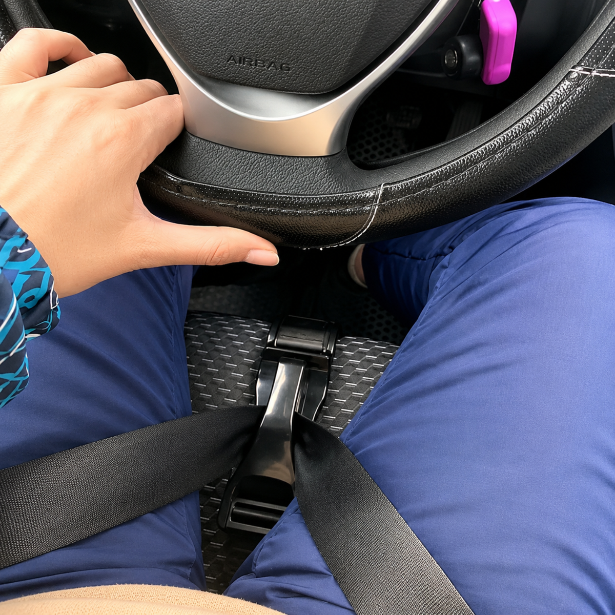 Cinto Segurança Preto P/ Gestante Grávida Bebê Adaptador