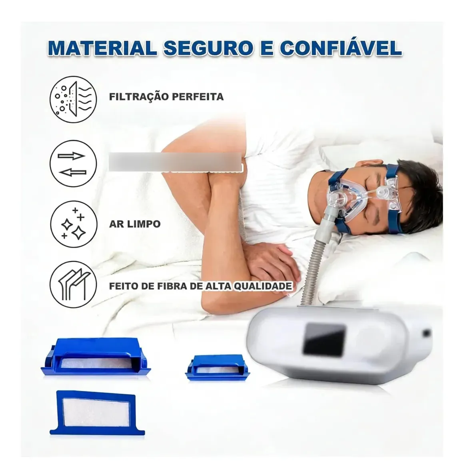 Kit 03+01 Filtros Para Cpap P-hilip Respironics Dreamstation