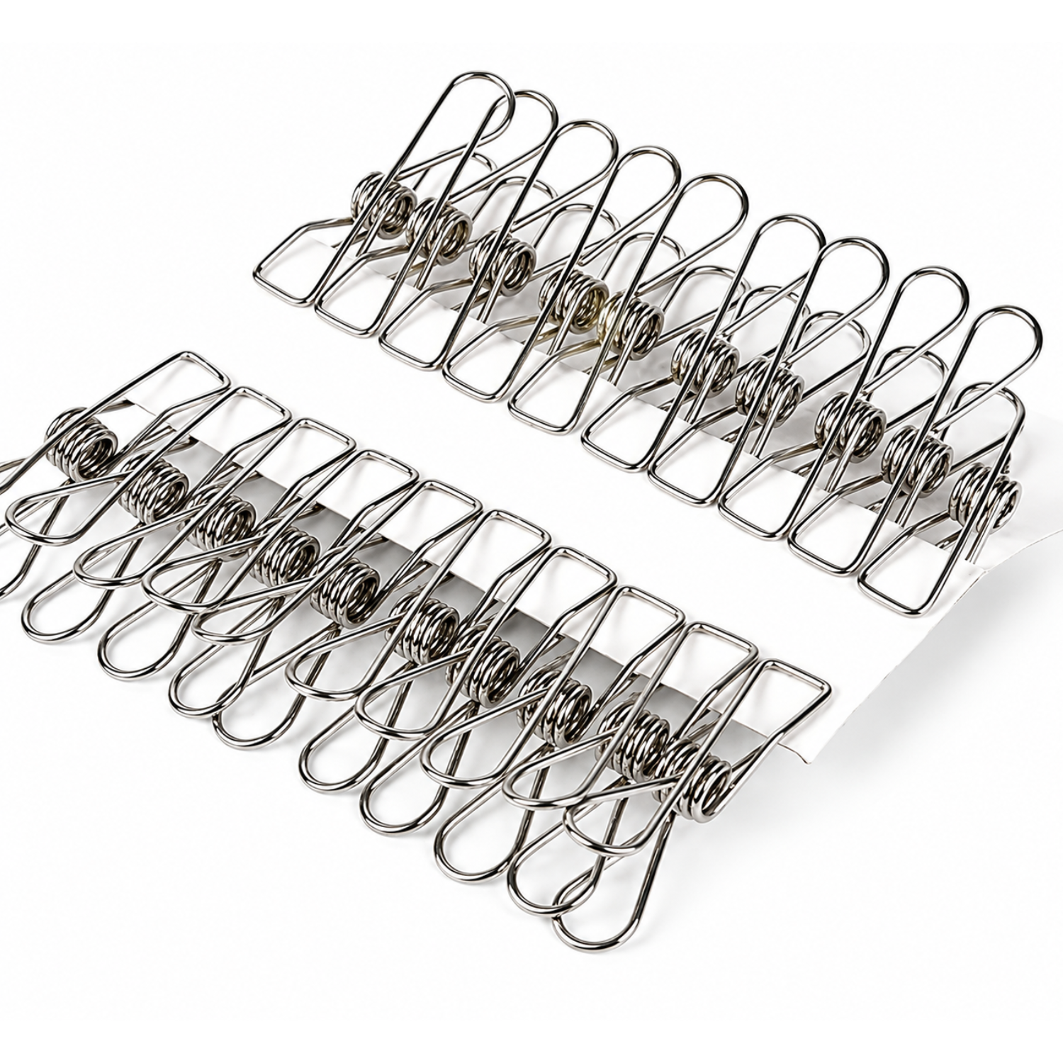 Kit 40 Prendedor De Roupa Inox Pregador Roupa Foto Varal