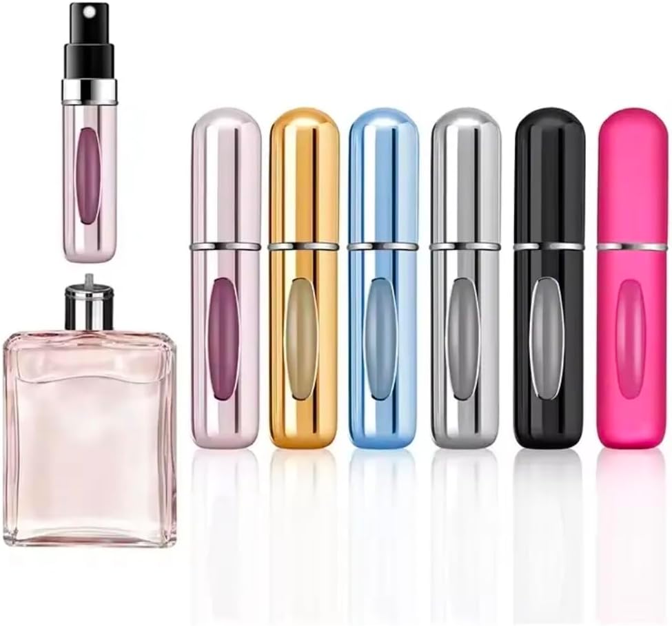 Kit 6 Mini Frasco Porta Perfume Refil Spray Portátil 5ml