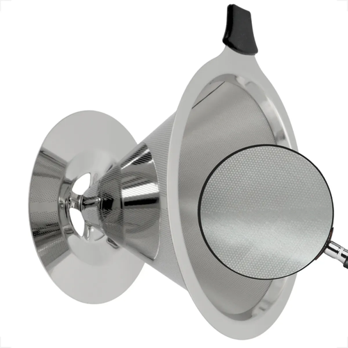 Coador Café Inox 106 Reutilizável Sem Filtro Pour Over Aço