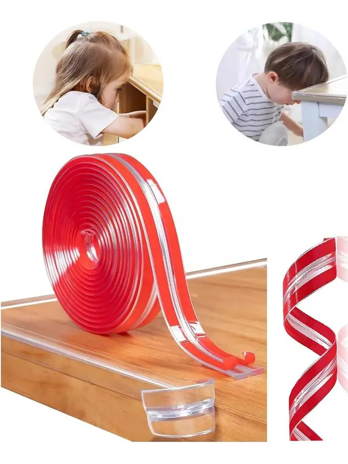 Fita Adesiva Protetor Quina Borda 5m Silicone Móveis Mesas