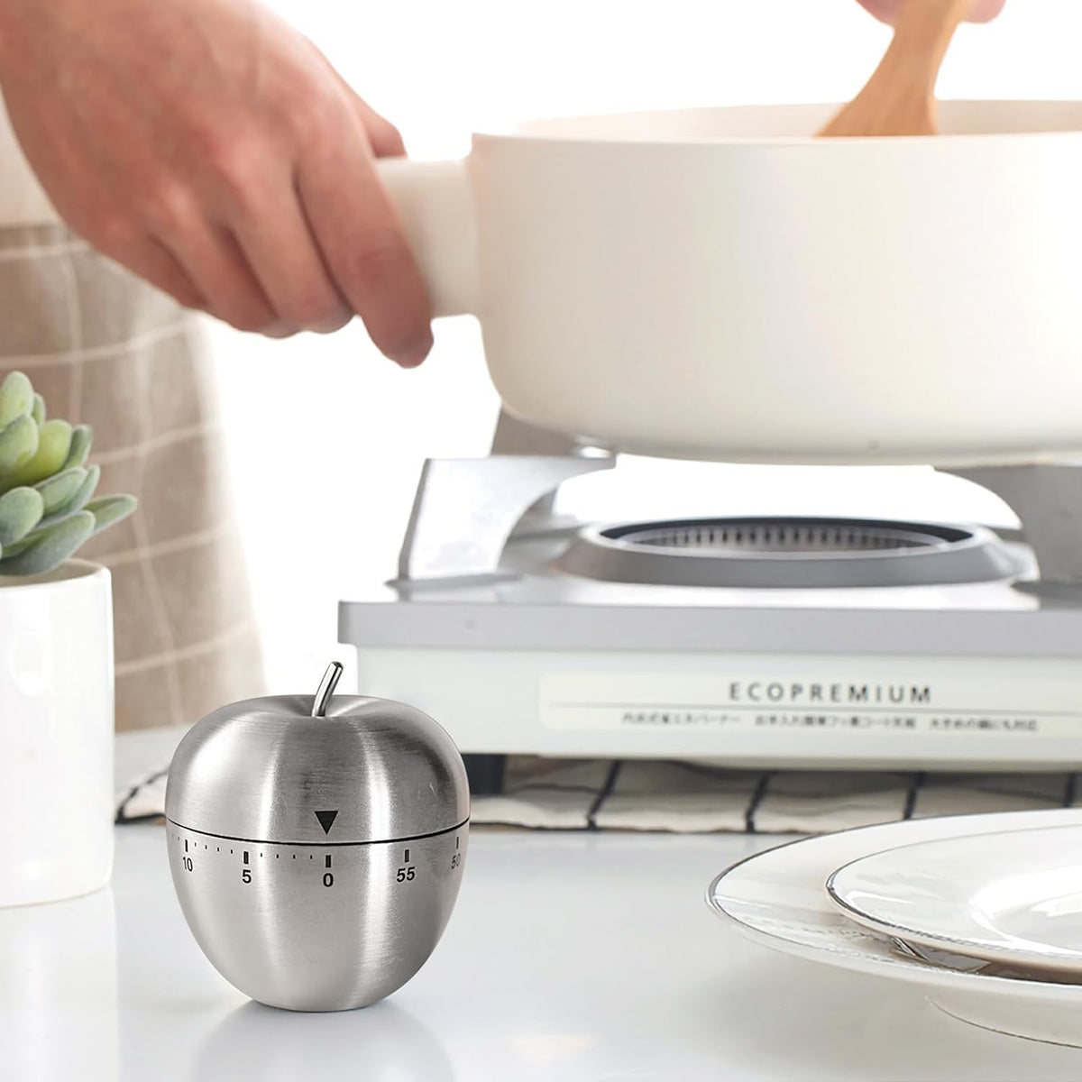 Formato De Maçã Temporizador Mecânico Sf Para Cozinhar Ovos