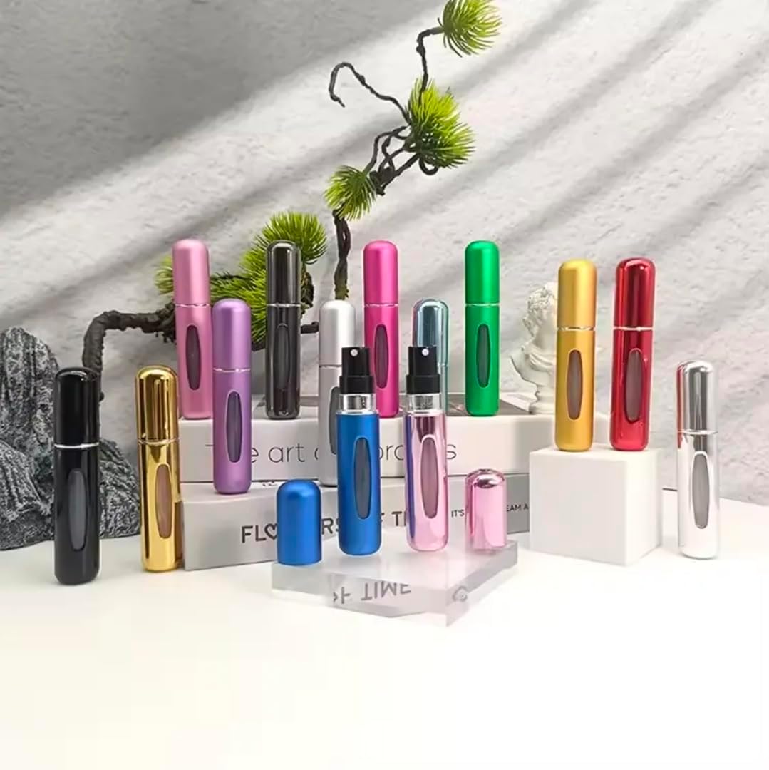Kit 6 Mini Frasco Porta Perfume Refil Spray Portátil 5ml