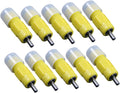 10 Unid Bebedouro Automático Tipo Niple Amarelo Para Aves