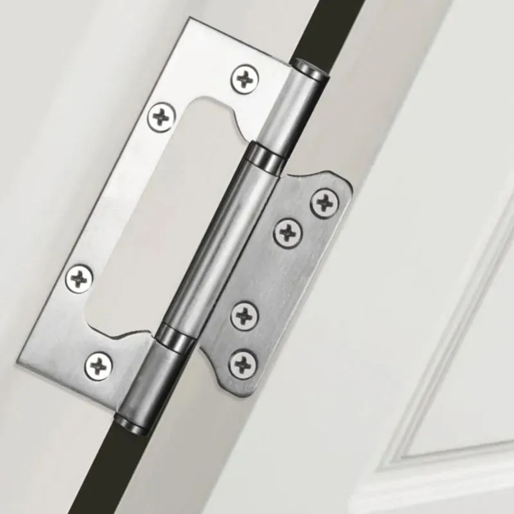Kit 15 Peças Dobradiça Porta Sobrepor Aço Inox 4x3 Escovado