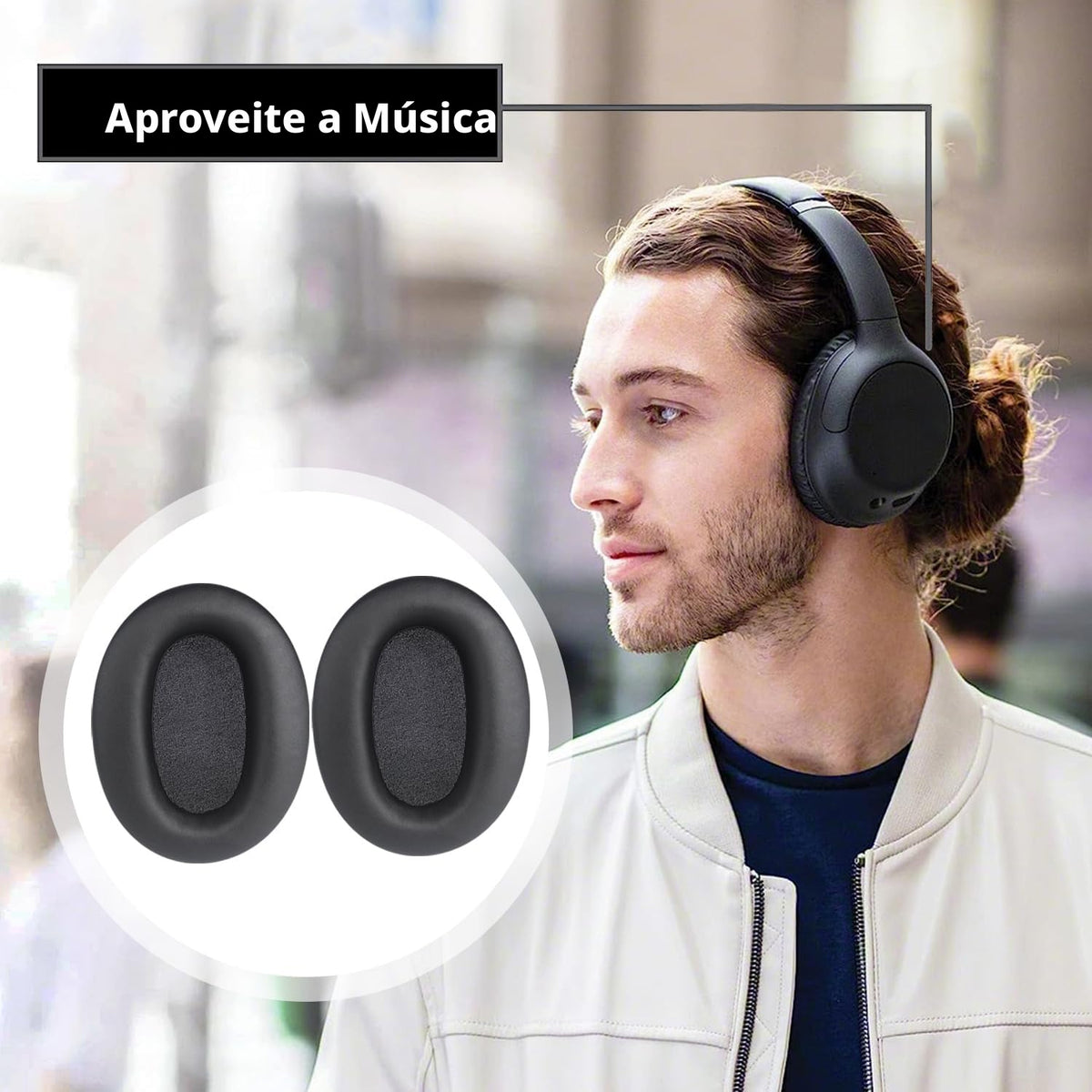 1 Par Almofada Compatível Com Fone De Ouvido Edifier W820nb
