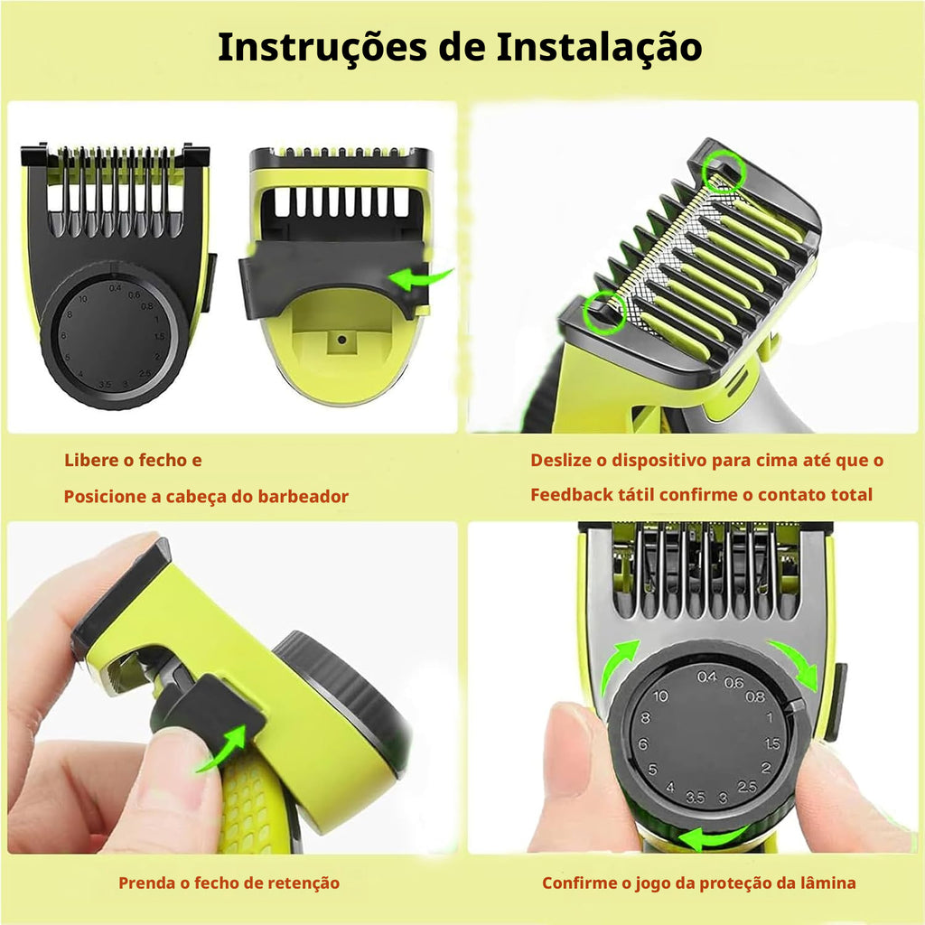 Kit Pente Ajustável + Par De Pentes Compatível Com One-blade