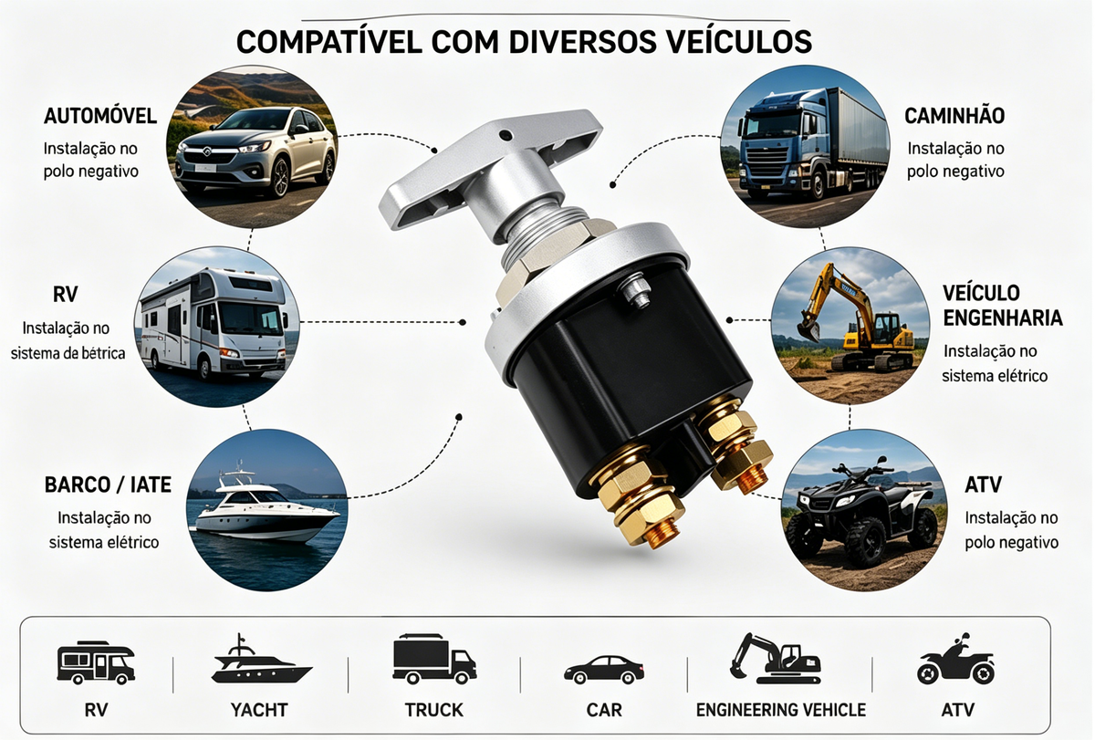 Interruptor De Desconexão De Bateria Isolador De Alça 1500