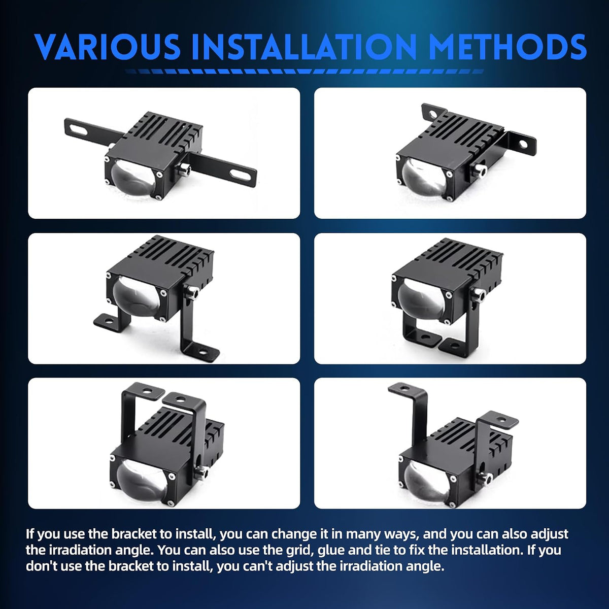 Par De Holofotes De Motocicleta Faróis E Luzes De Gradep