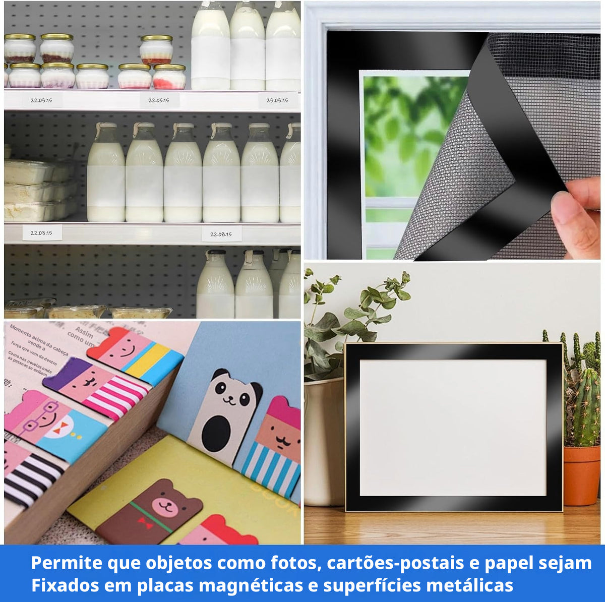 Perfil Magnético Adesivo 3m Fita Imã Flexível 15x2mm 20mts