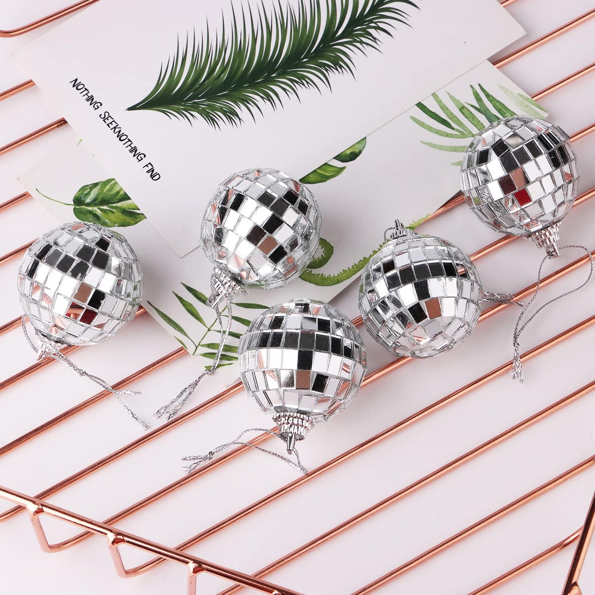 Kit 24 Globo Espelhado 3 Cm E 4 Cm C/ Balada Festa Decoração