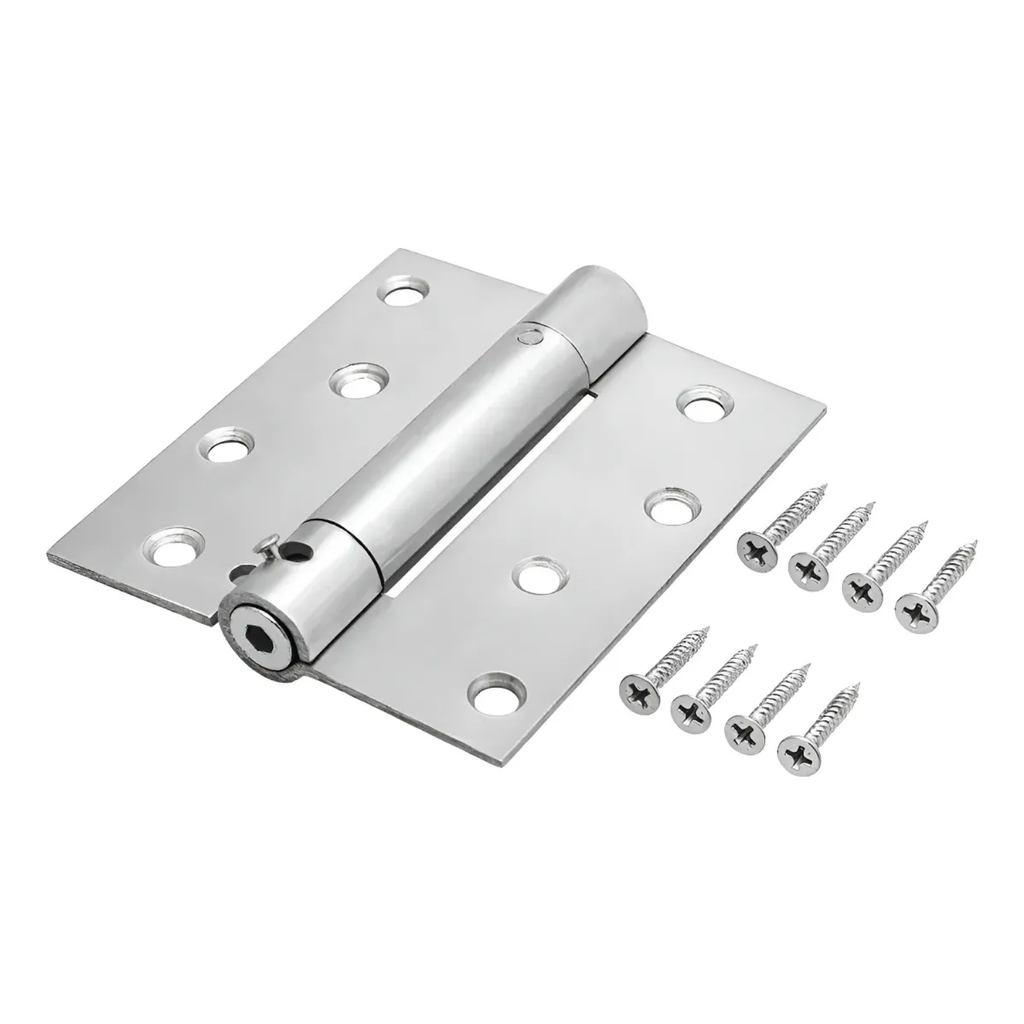 Dobradiça Inox Mola Fechamento Automático 4 X 3.5 Portas