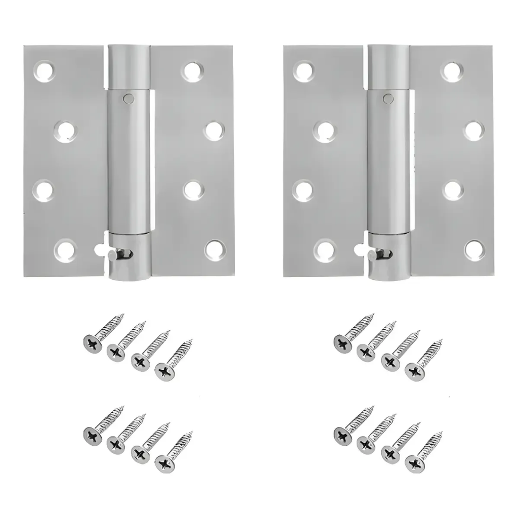 Dobradiça Inox Mola Fechamento Automático 4 X 3.5 Portas