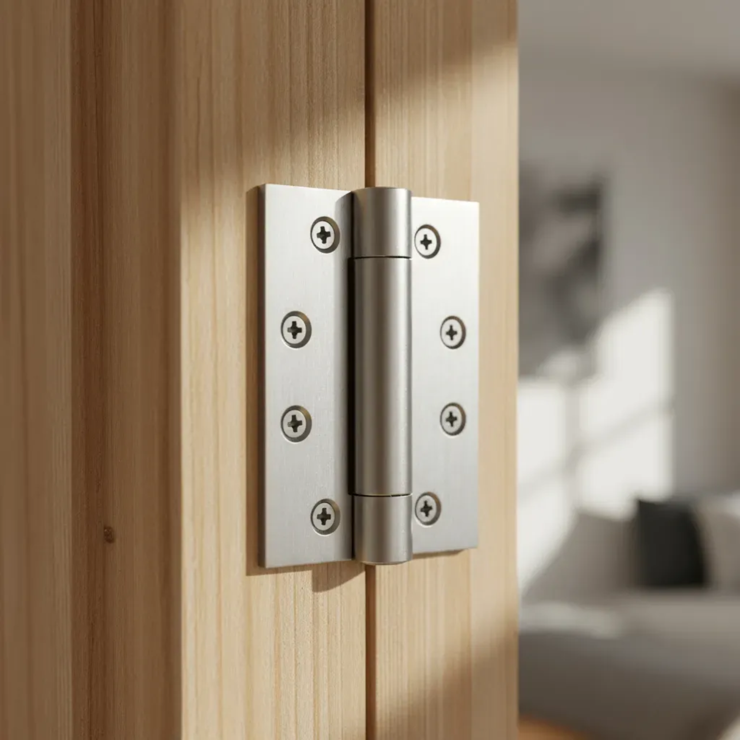 Dobradiça Inox Mola Fechamento Automático 4 X 3.5 Portas
