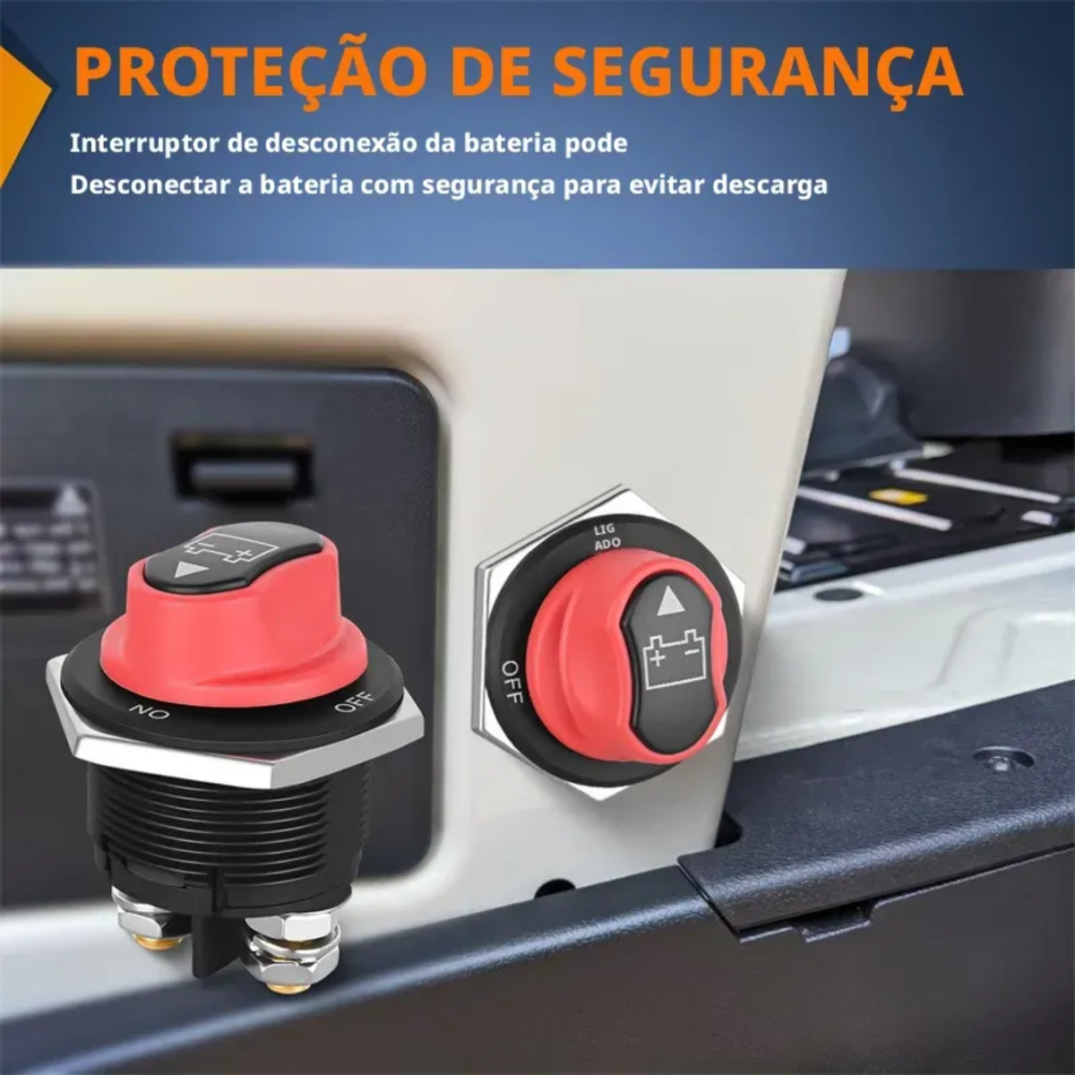 Chave Geral 300a Para Motor Bateria Carro Barco Lancha Popa