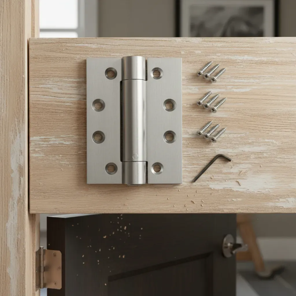Dobradiça Inox Mola Fechamento Automático 4 X 3.5 Portas