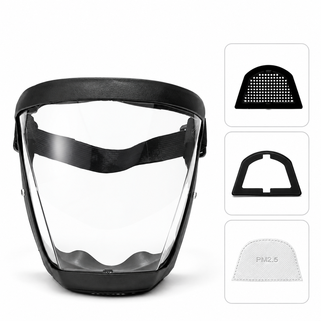 Mascara Para Proteçao Facial Visor Transparente