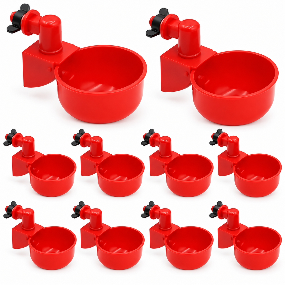10 Peças Bebedor Automático Copo Copinho Frango Aves Galinhas