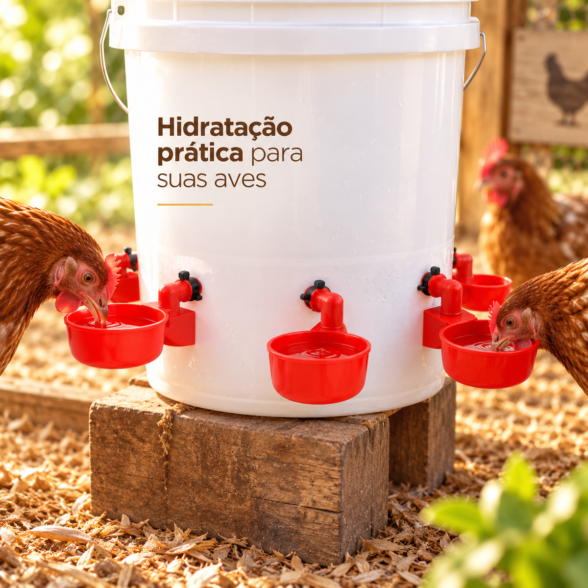 10 Peças Bebedor Automático Copo Copinho Frango Aves Galinhas