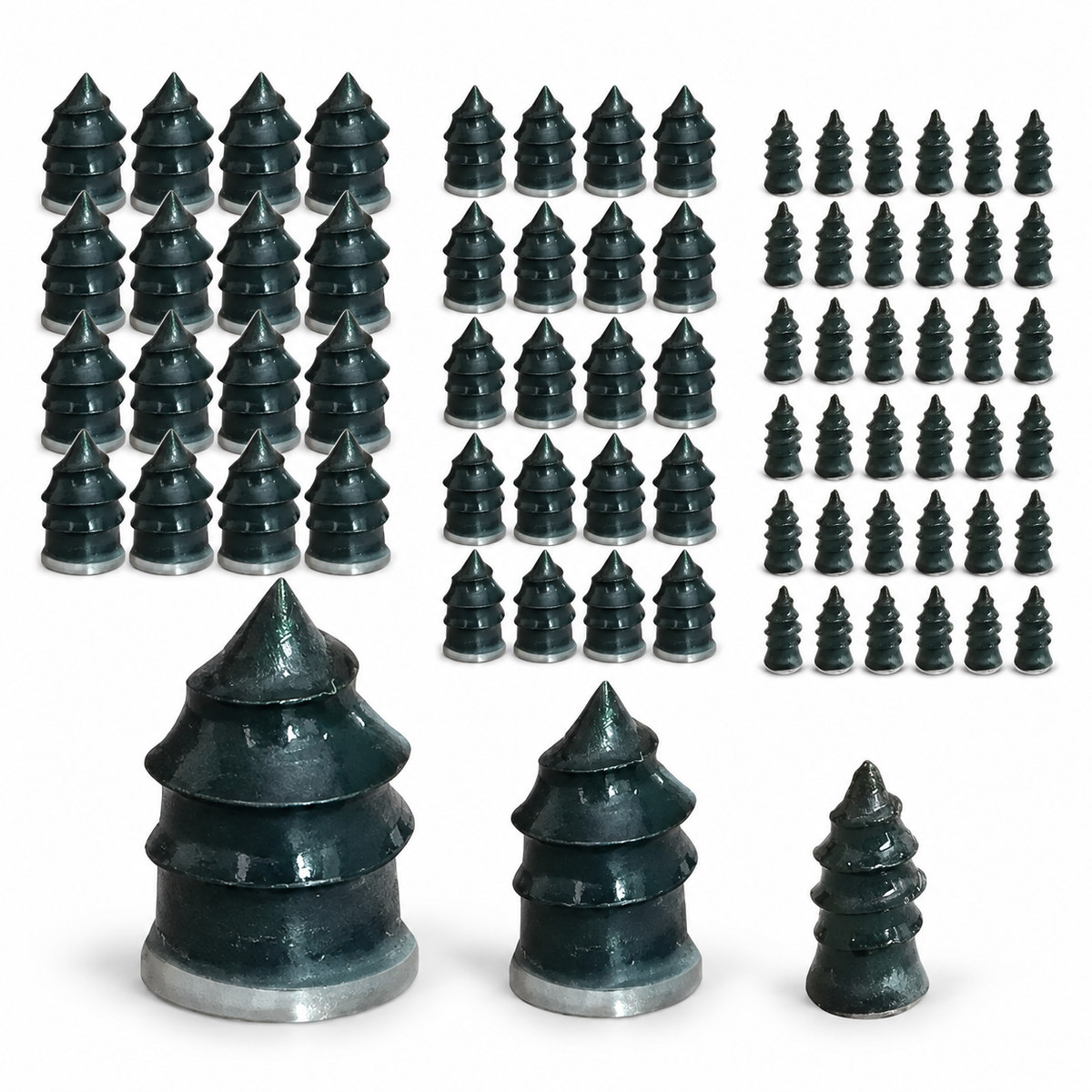 Kit 100 Pinos Parafuso Reparo Remendo Furo Pneus Carro Moto