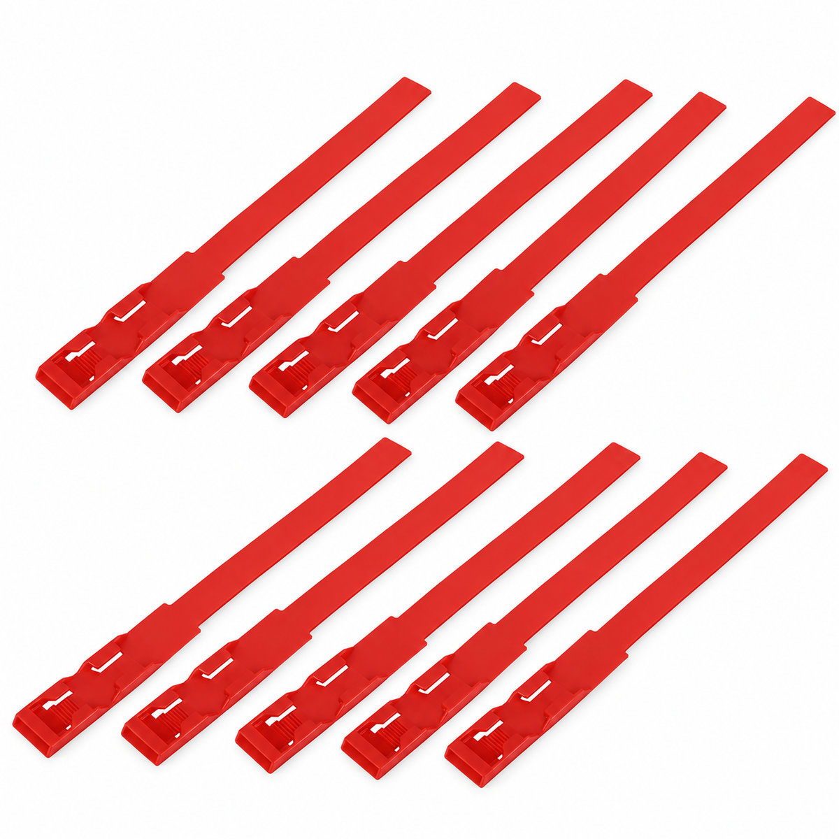 Kit 10un Fita Plástica Pernas Bovinos 36cm Identificação Gado