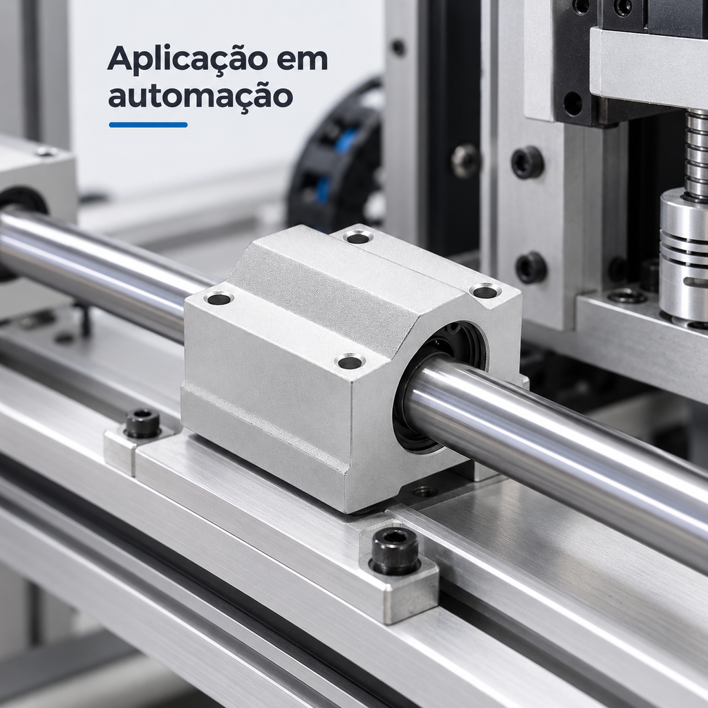 Kit 4 Pillow Block Com Rolamento Linear 12mm Eixo Sc12uu