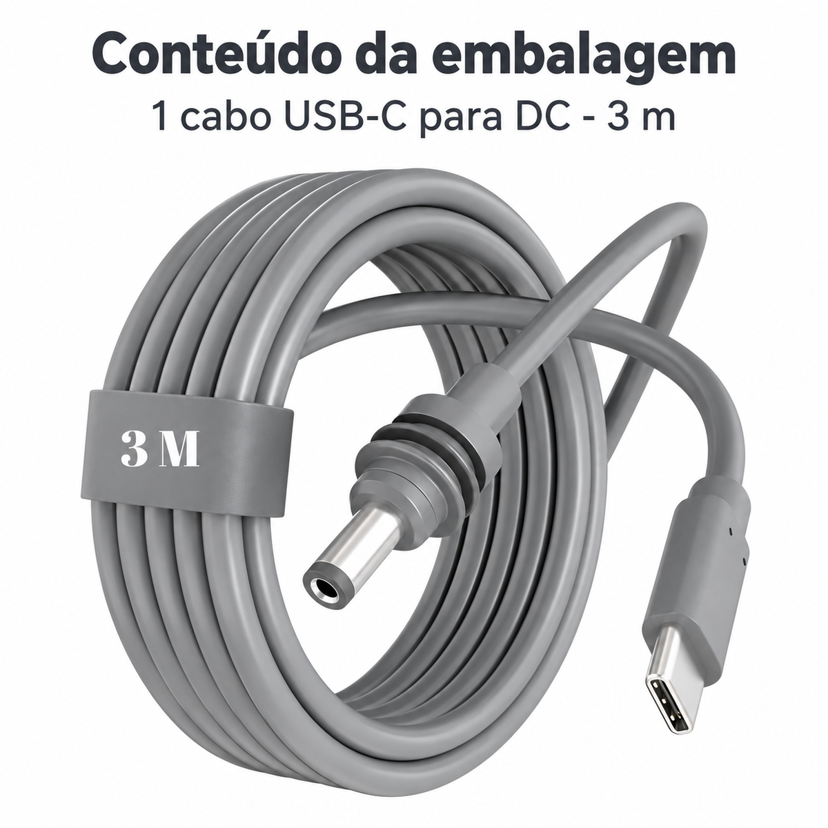 Cabo Para Starlink Mini Usb-c Type C Com 3 Metros Powerbank
