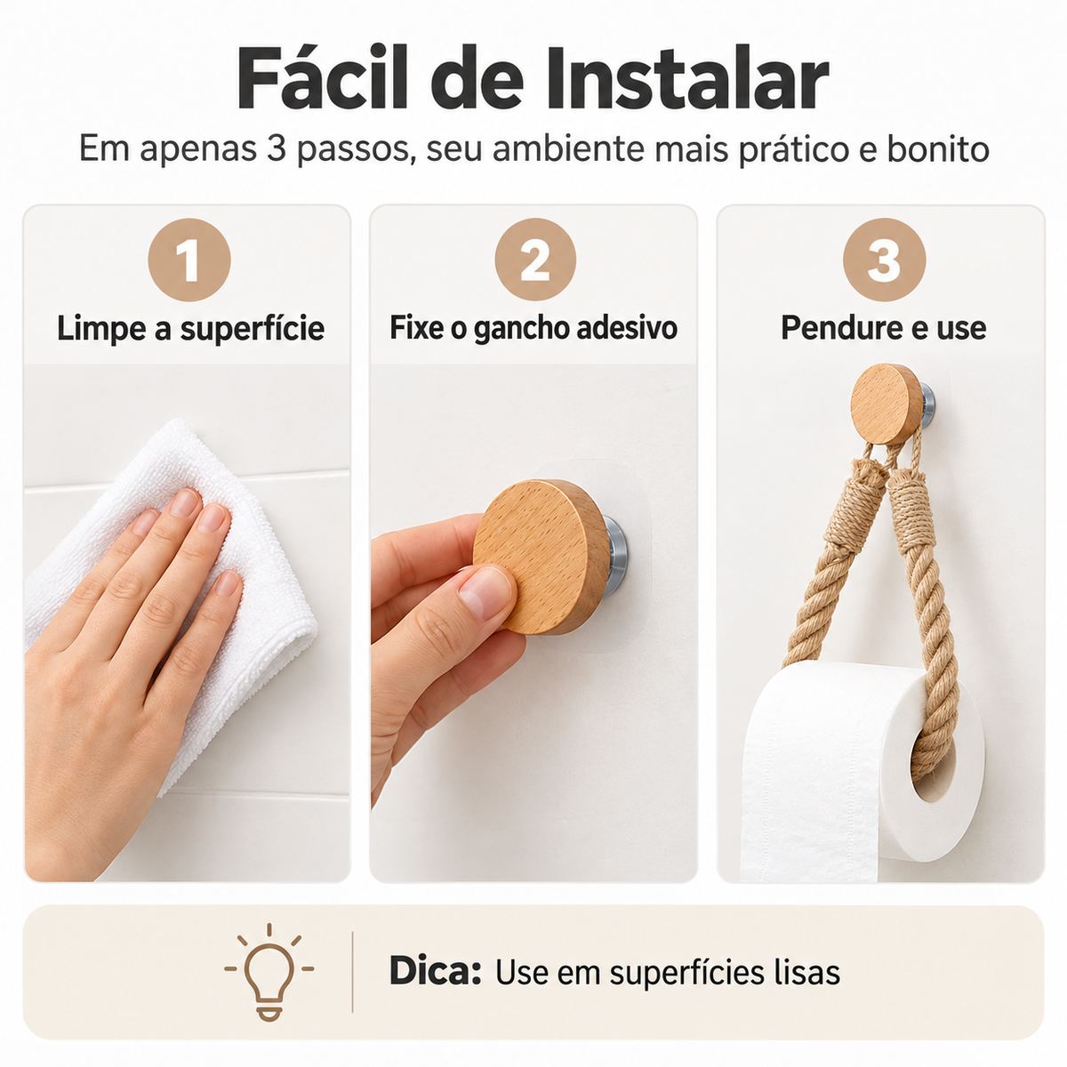 Porta Papel Higiênico Artesanal Corda Canhâmo Para Banheiro