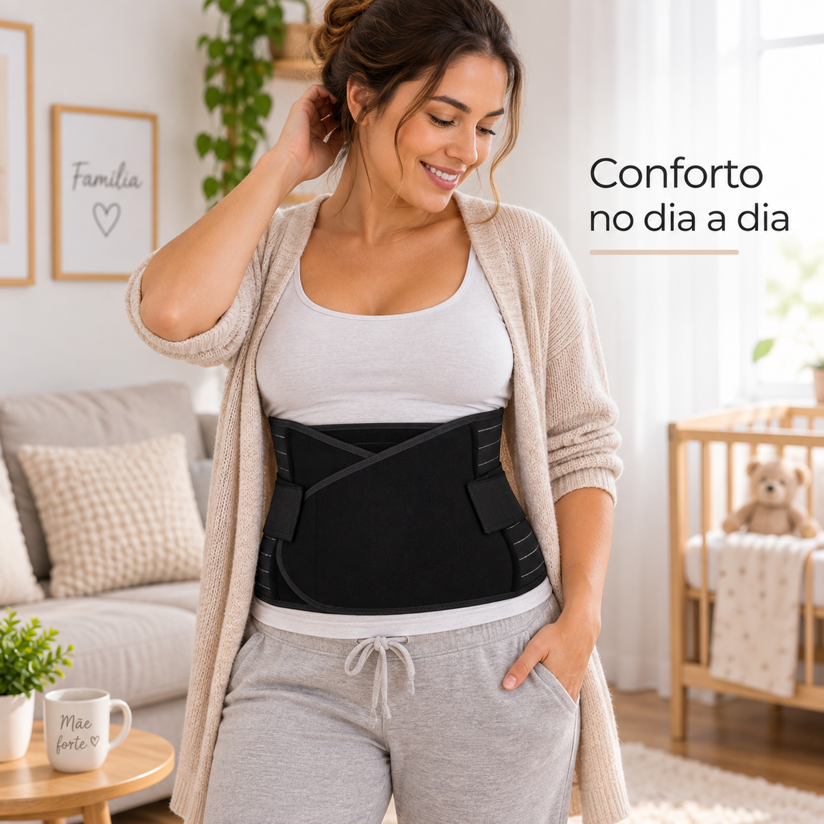Cinta Pós Parto Abdominal- A Mais Recomendada Preto L