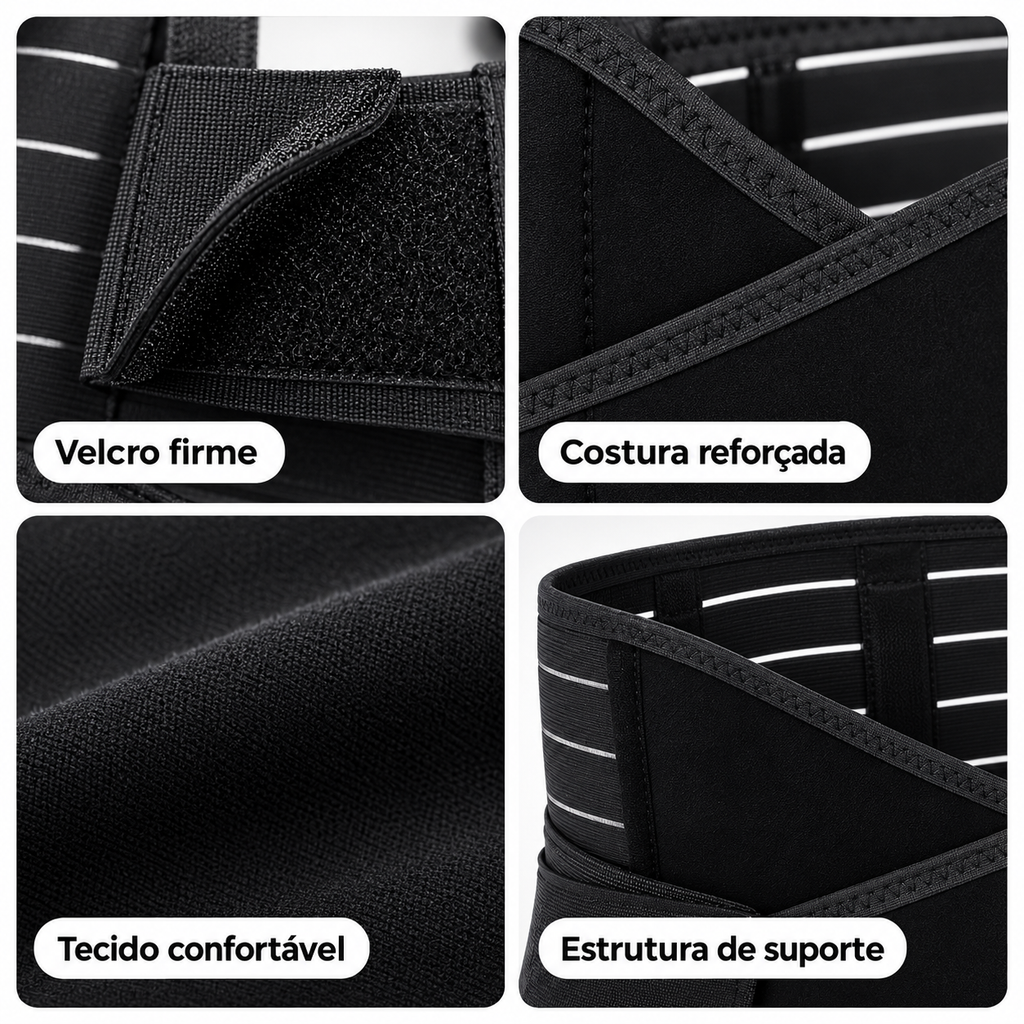 Cinta Pós Parto Abdominal- A Mais Recomendada Preto L