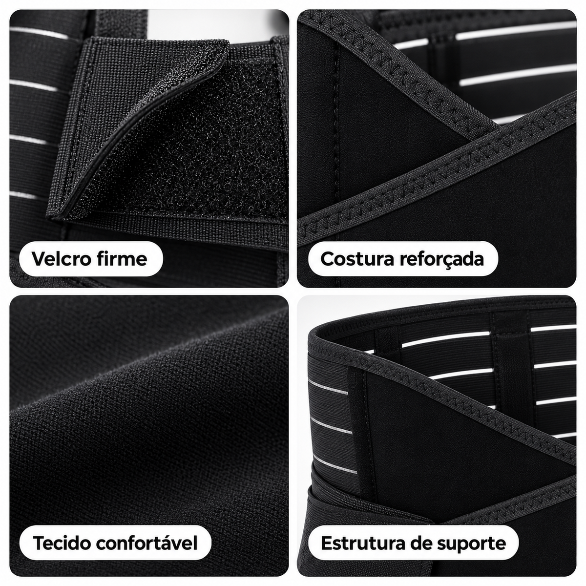 Cinta Pós Parto Abdominal- A Mais Recomendada Preto L