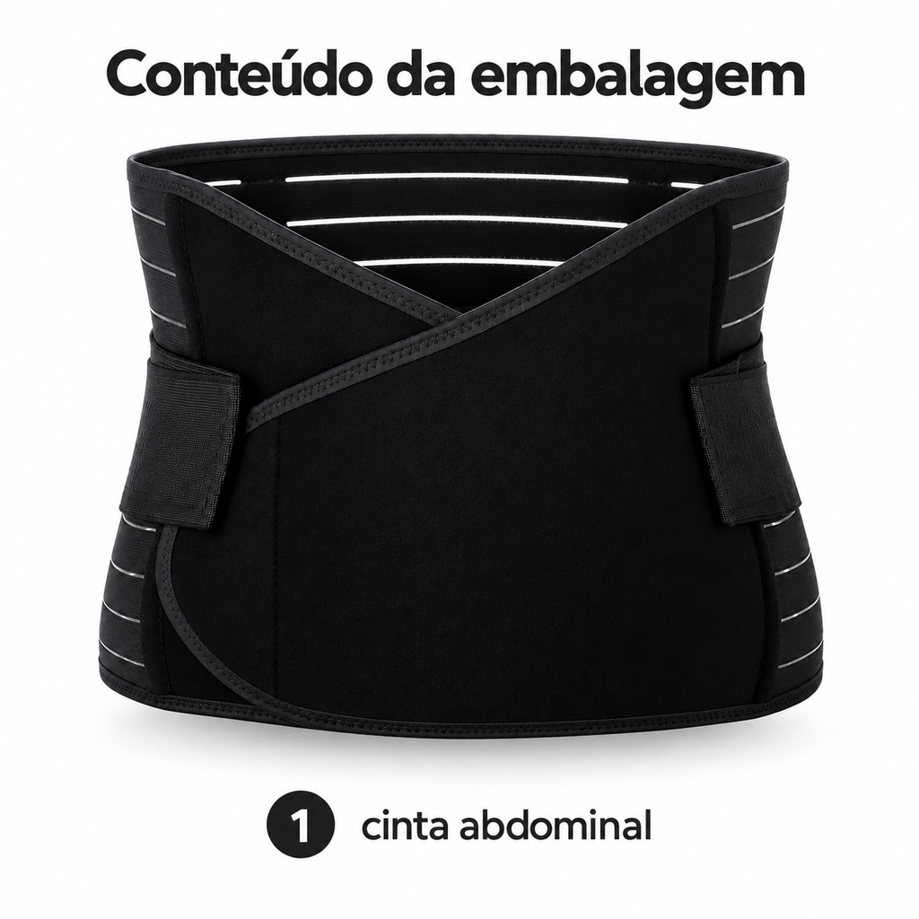 Cinta Pós Parto Abdominal- A Mais Recomendada Preto L