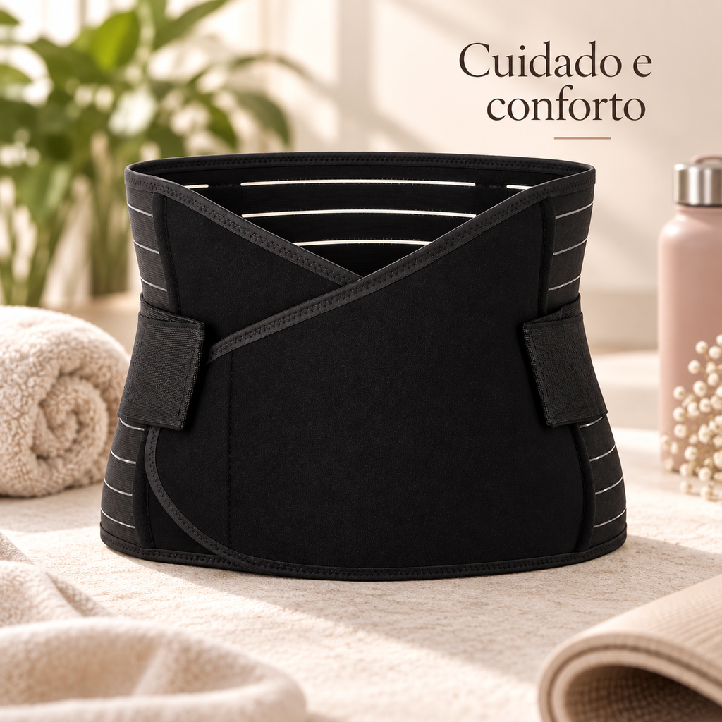 Cinta Pós Parto Abdominal- A Mais Recomendada Preto L
