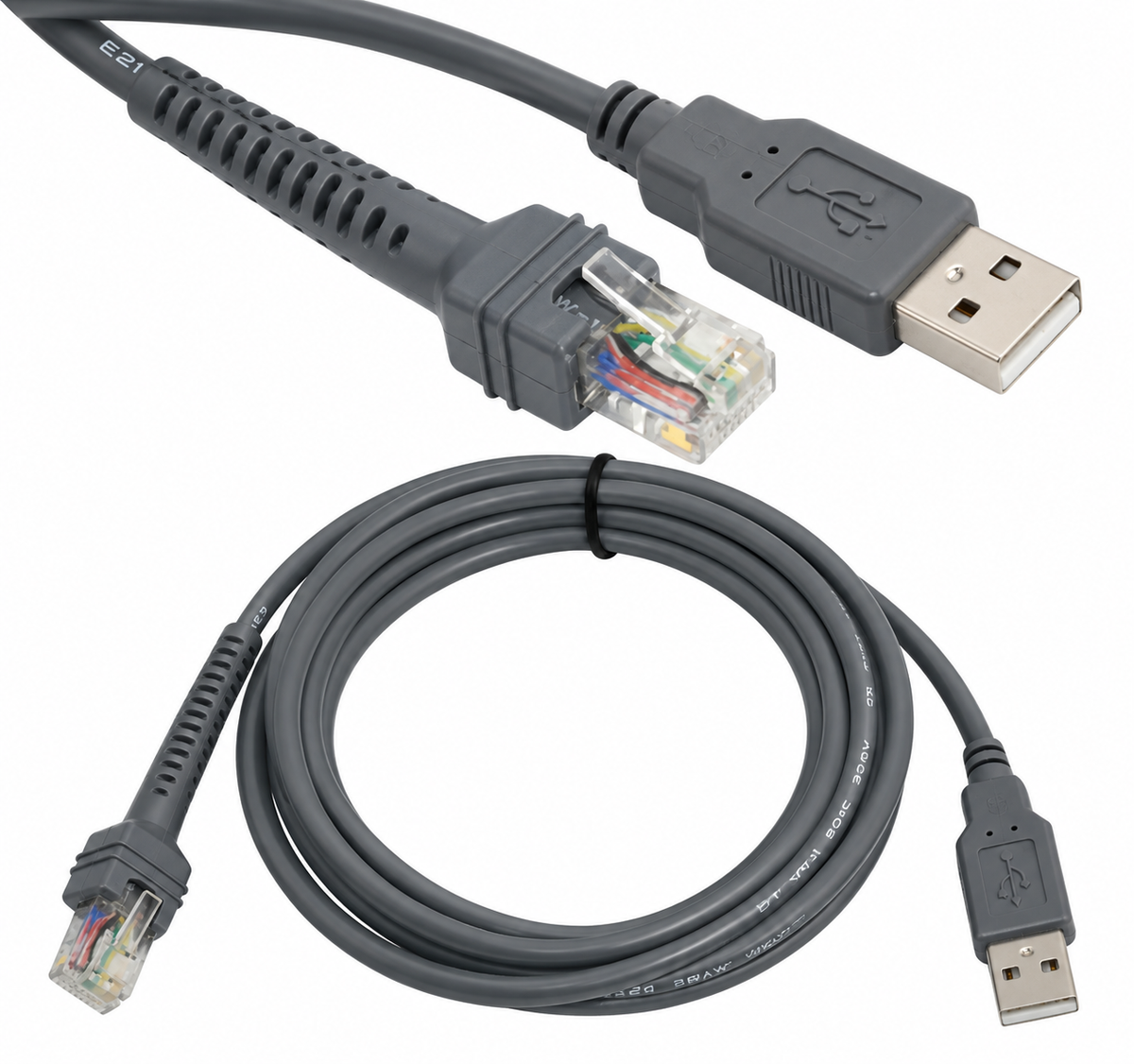 Cabo USB para Leitores Motorola/Zebra – CBA-U01-S07ZAR